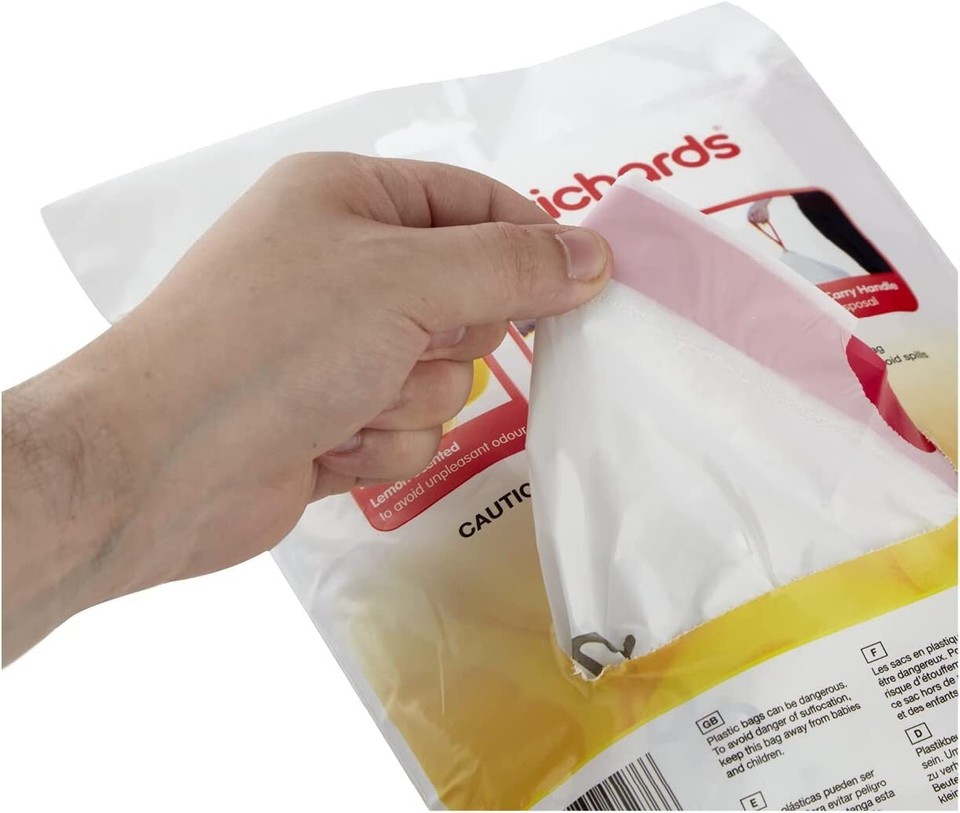 New Morphy Richards 20 Pack Bin Liners Lemon Scented Rubbish Bags Size