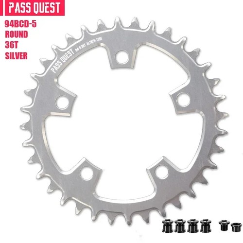 94BCD 5 Bolt Round Narrow Wide Chainring 32T-46T 10 11 12 Speed Bike Chainwheel - Picture 19 of 41