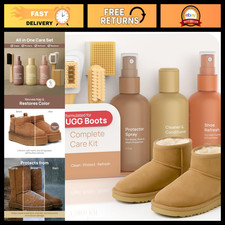 Suede Cleaning Kit for UGG Footwear - Gentle Cleaner, Conditioner, Protector Spr