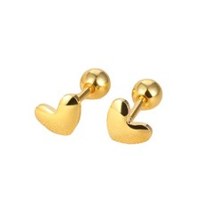 Cute Heart Cartilage Helix Stud Earrings for Women 925 Sterling Silver Tiny Love