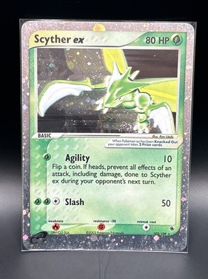Pokemon - Scyther ex - 102/109 - EX Ruby & Sapphire LP