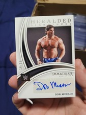 2022 PANINI IMMACULATE WWE DON MURACO HERALDED SIGNATURES AUTO #16/99