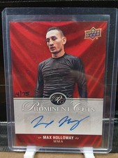 2017 Upper Deck National Convention Prominent Cuts Max Holloway Auto /75