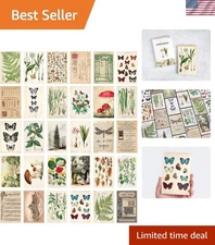 30 Unique Vintage Botanical Postcards: Semi-Gloss, High-Resolution Art Cards