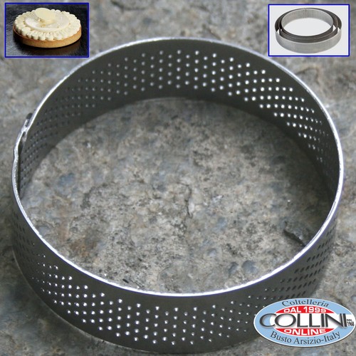Pavoni - Fascia inox microforata Cerchio cm. 19 h cm. 3,5 - PROGETTO CROSTATE - Imagen 10 de 11