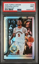 2025 TOPPS CHROME REFRACTOR #228 STEPHON CASTLE ROOKIE RC PSA 9