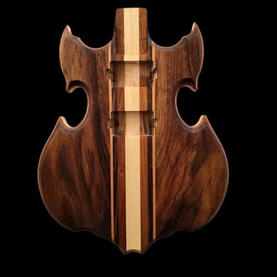 Alembic Style Custom Guitar Body 1 of a Kind Handmade Parota/Poplar Luthier