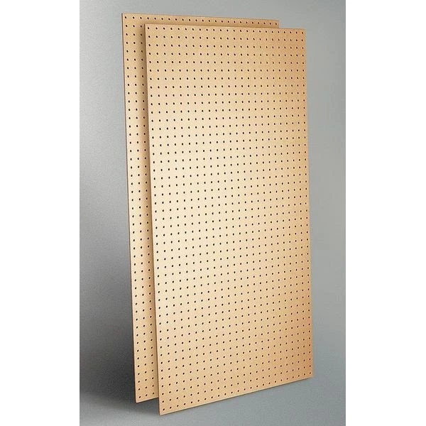 Round Hole Pegboard, 24 In H X 48 In W X 1/4 In D, 2 Panels, Pk2, 6Ye32 - Image 3 of 4