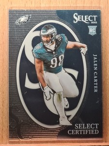 Jalen Carter #CRO-JCA 2023 Select Certified Silver Base Rookie Eagles F0102A