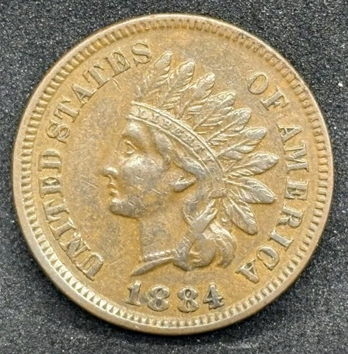 1884 Indian Head Cent, XF Condition!