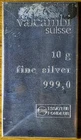 Valcambi 10 Gram Silver Bar