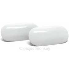 OEM Honda License Plate Bumper Caps Plugs Frost White Fits Civic Del Sol Integra