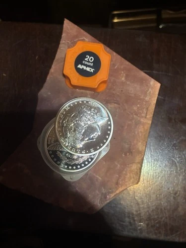 1oz Silver Round Morgan Dollars 9 Fine Mint Tube Of 20