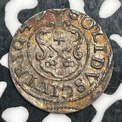 1647 Livonia 1 Solidus Lot#F6338