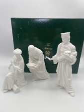 VTG 90s Lenox Lenox Nativity-White Three Kings-Set Of 3 - Boxed 8664860 101-DS66