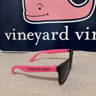 Vineyard Vines Unisex Hot Pink/Black Sunglasses/Gray Lens~ Summer/Beach/Fun