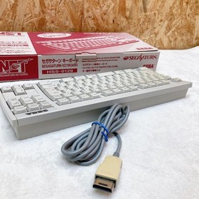 SEGA Saturn Keyboard HSS-0129 with Original Box and Manual Tested