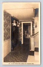 1923 RPPC Interior View Entry of Baldpate Inn Georgetown MA Postcard