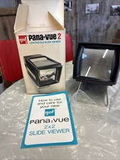 Vintage GAF Pana-Vue Lighted 2x2 Slide Viewer Battery Operated Untested