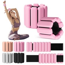 Wrist Weights Set of 2 1Lbs Each , Wearable Wrist Ankle Weights for Women  M...