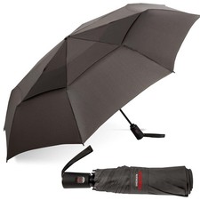 Vortex Automatic Compact Folding Windproof Travel Umbrella   Push Button Open...