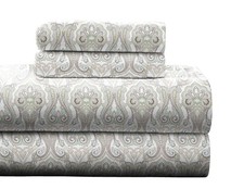 Flannel 170 GSM Sheet Set,Full Paisley