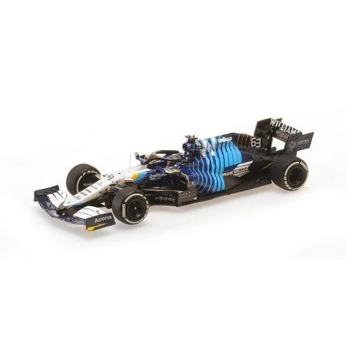 1:43 MINICHAMPS Williams F1 Fw43B M12 #63 Saudi Arabia Gp 2021 Russel 417212263 - Image 2 of 2
