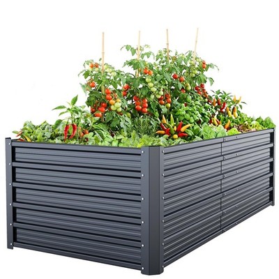 Metall-Raised Bed Robust Galvan 180x90x60 cm