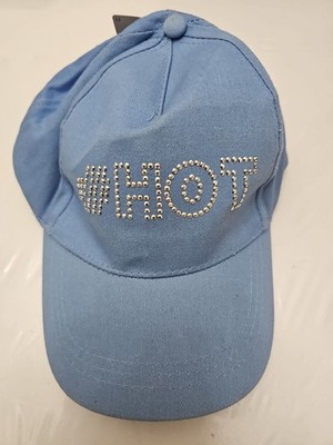 HOT Rhinestones Snap Back Cap Baseball Dancer Hat Hip Hop Punk Rock (902) Blue