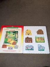 VTG 97 Cats Meow Village "Three Little Pigs" collection boxed set. New.