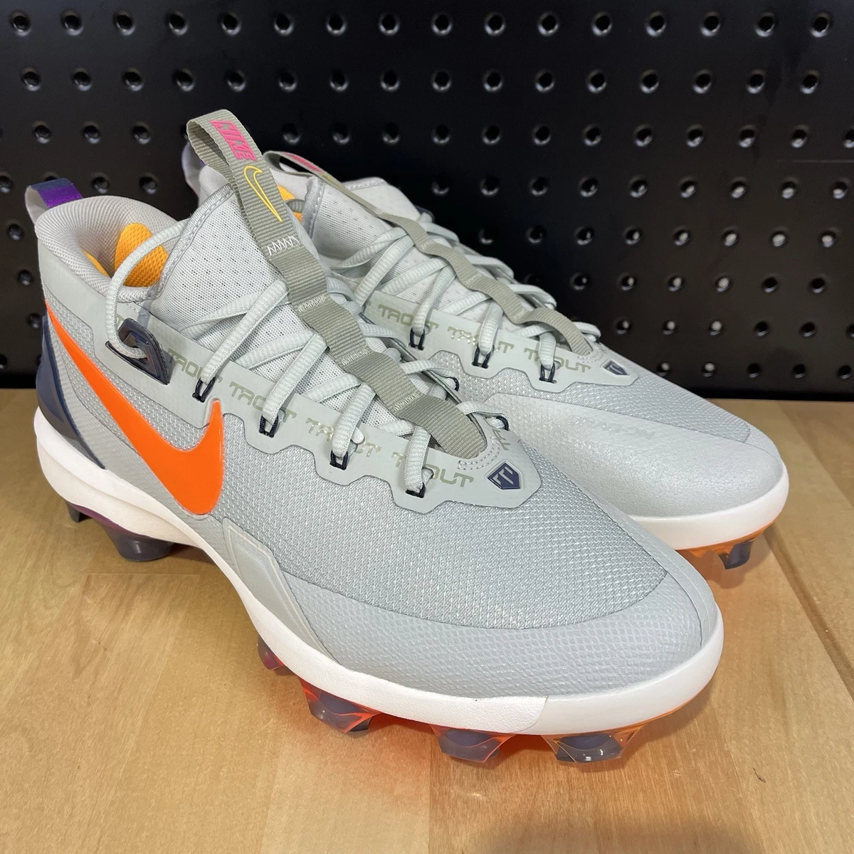 New men\'s Easton baseball cleats white black orange purple foundation fixed low Jordan Stadium 90 Men main image 2
