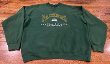 Green Bay Packers Sweatshirt Men XL Green VTG 90s NFL Football Sewn