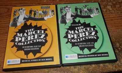 THE MARCEL PEREZ COLLECTION VOLUME 1 & 2 DVD LOT/SILENT FILM COMEDY/HARD TO FIND