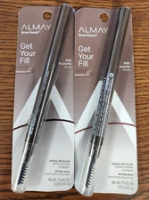 2PCS NIP ALMAY GET YOUR FILL BROW PENCIL #802 BRUNETTE 0.01 oz EACH NIP
