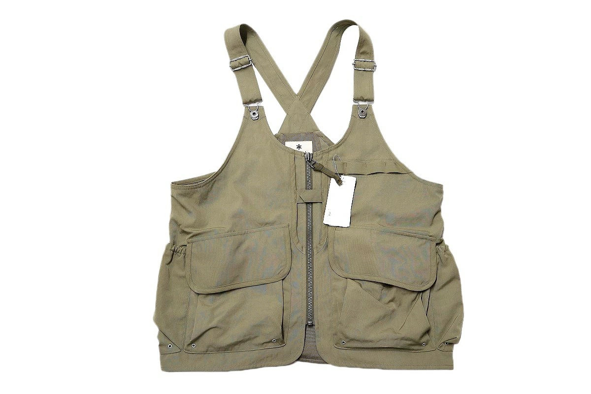 Snow Peak TAKIBI Weather Cloth Vest Dark Beige M Used