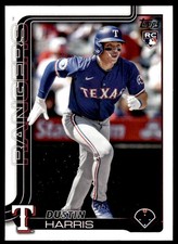 Dustin Harris 2025 Topps #374 RC Texas Rangers Baseball Card