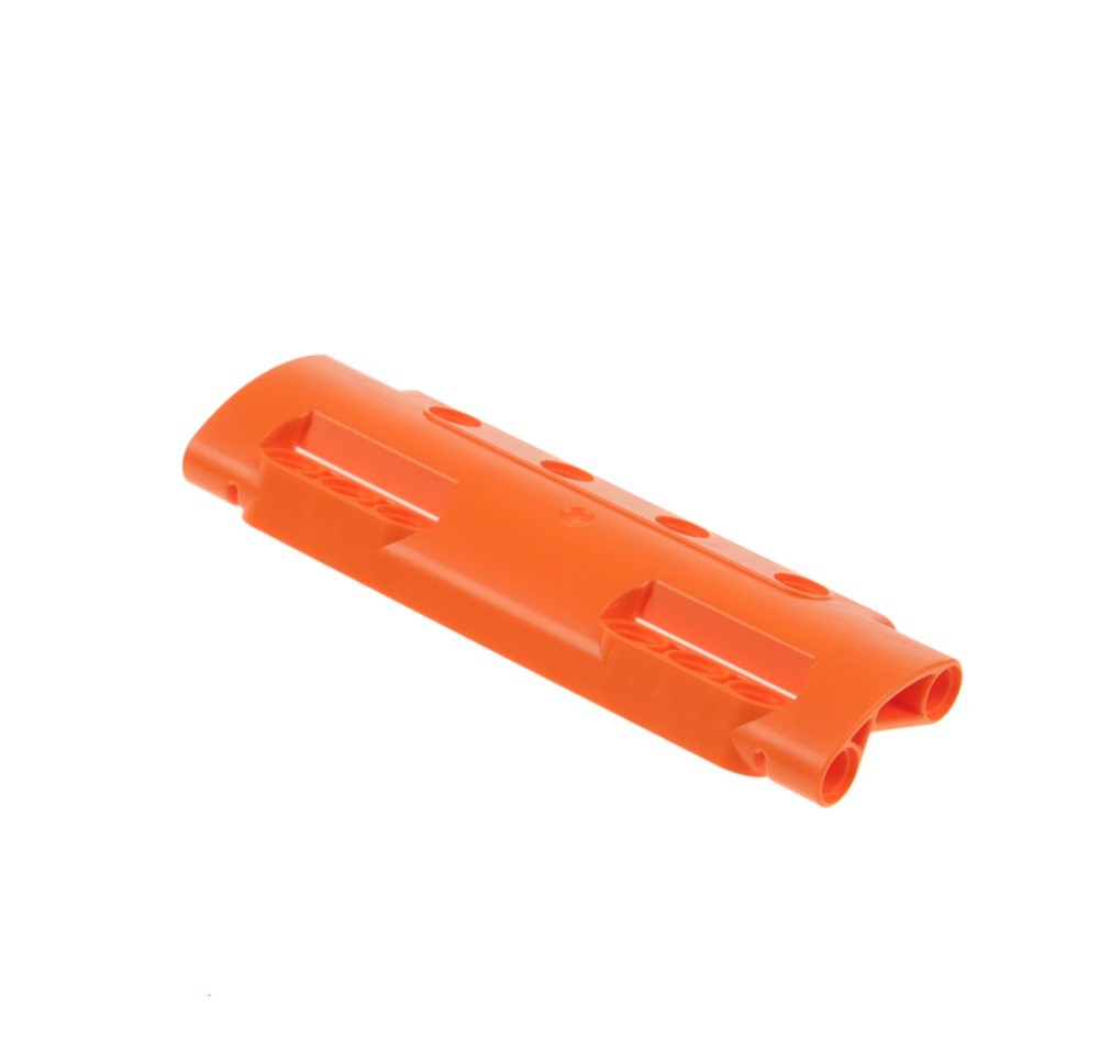 1X Lego Technic Curved Panel 11X3 Orange 10 Pin Holes Cover Brick 11954