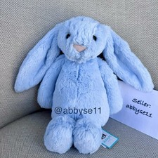 Jellycat Bashful Blue Bunny - Medium - Authentic - BNWT - Fast Ship - Easter