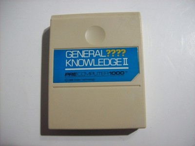 Pre Computer 1000 General Knowledge II Cartridge Video Technology Vtech, *WORKS!