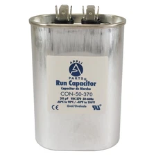 Appli Parts Run Capacitor for ac 50 Mfd uF (microfarads) 370VAC CBB65 Oval Unive