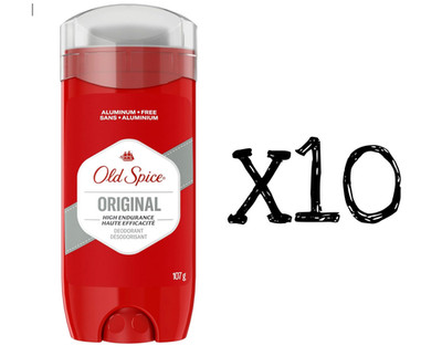 Old Spice High Endurance Deodorant for Men x10 Aluminum Free Original Scent 107g