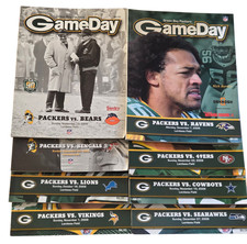 NFL Green Bay Packers 2009 Gameday Programs(Bears, Bengals, Lions + More)...