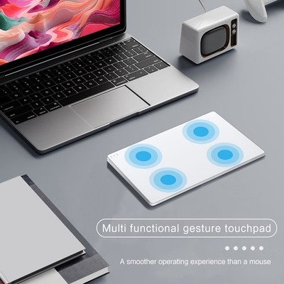 Multi Connection Trackpad Bluetooth Wireless 2.4G Wired Rechargeable Touchpad