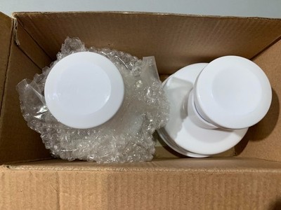Burger Press Unbranded Lot of 2 White Plastic NWOT Open Box Instructions