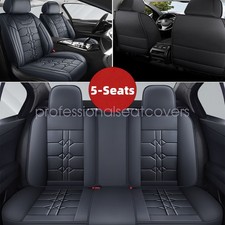 Fits Toyota Full Set Deluxe PU Leather Car Seat Cover Front Rear Bench Protector