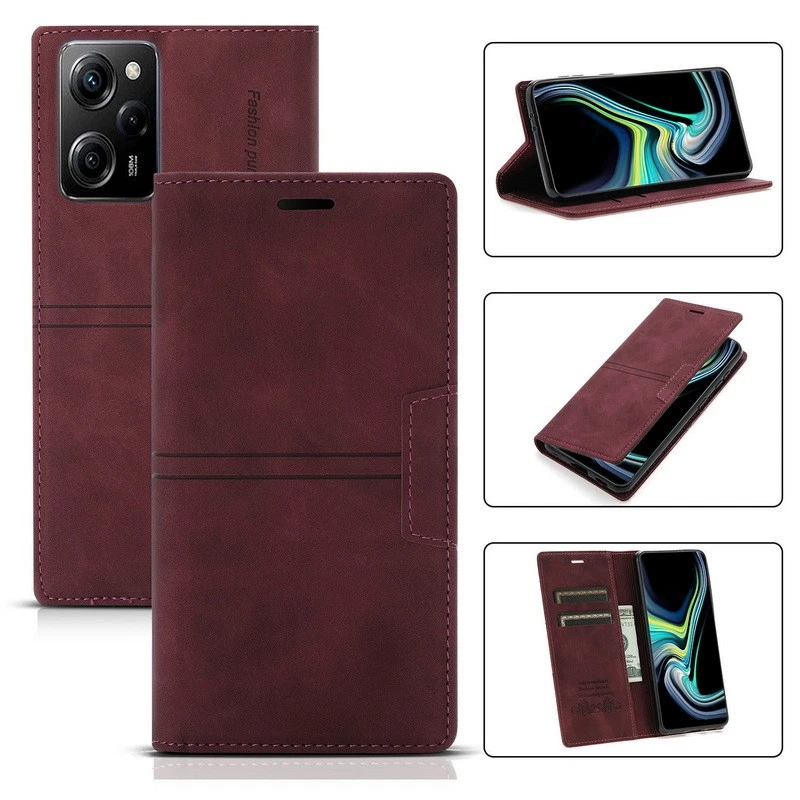 SEAHAI Cover Custodia Folio in Pelle per Xiaomi Redmi Note 13 PRO 5G
