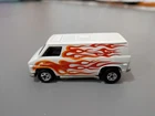 Vintage 1974 Hot Wheels Super Van White with Flames Blackwall Hong Kong