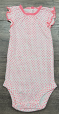 Baby Girl Clothes Nwot Just One You Carter's 9 Month Bright Pink Lace Bodysuit