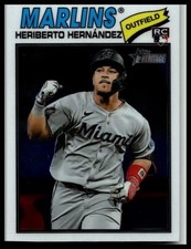 2026 Topps Heritage #323 - Heriberto Hernandez Miami Marlins (RC)