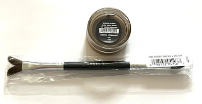 Lot 2 BareMinerals Smoky Diamond Liner Shadow & Double Ended Smoky V Eye Brush